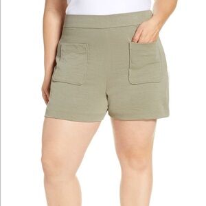 3/$20 Leith Olive High Waist Pocket Shorts